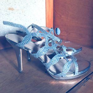 Womens Silver Heels